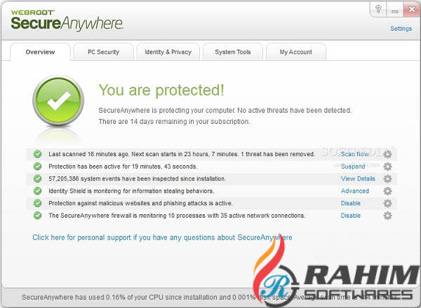 Webroot SecureAnywhere 2019 Free Download