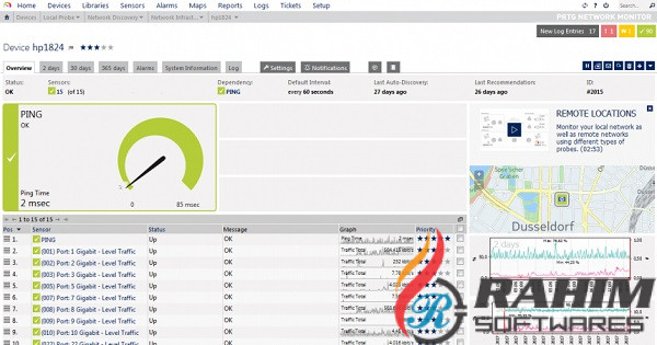 PRTG Network Monitor 2015 v15 Free Download