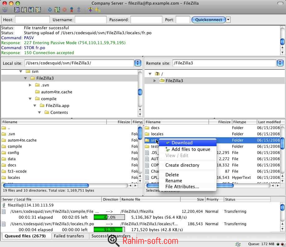 FileZilla v3.16.0