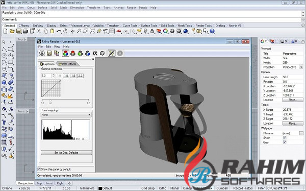 Rhinoceros 5 SR12 Free Download 32 and 64 Bit
