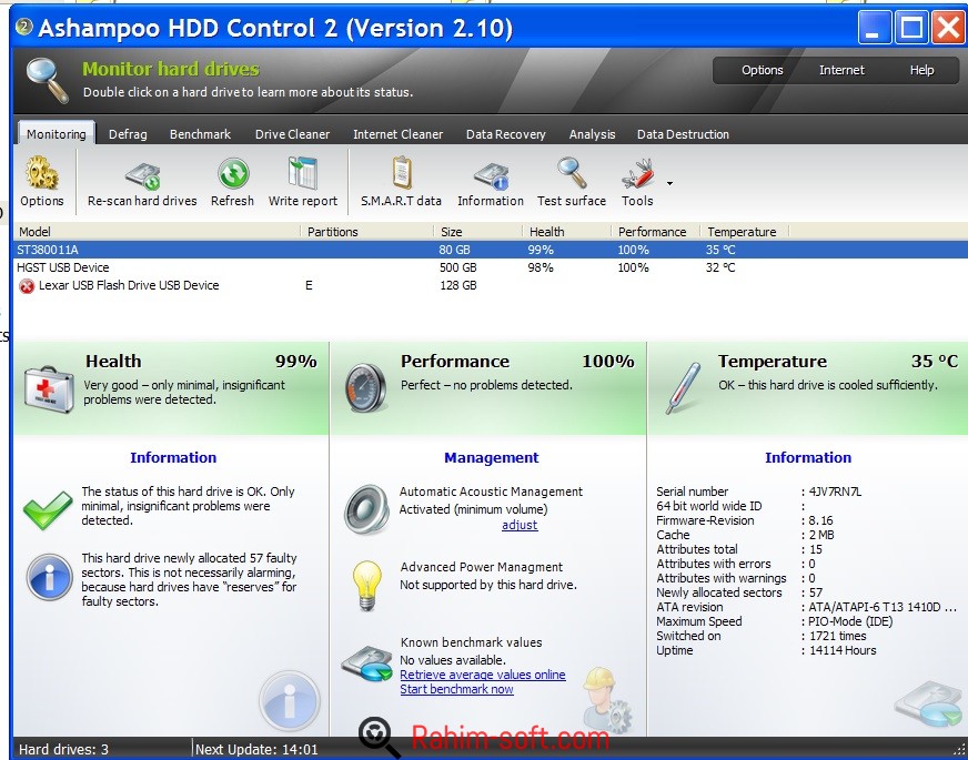 Ashampoo HDD Control Corporate 3.2 Portable