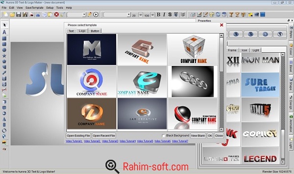 Aurora 3D Text & Logo Maker 16.1 Free Download