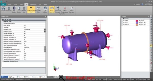Intergraph PV Elite 2016 SP1 Free Download