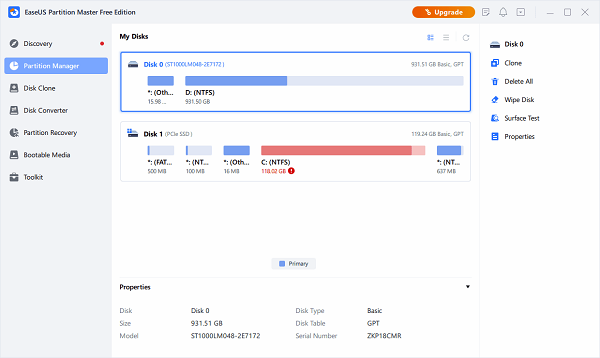 EASEUS Partition Master 185 All Editions Free