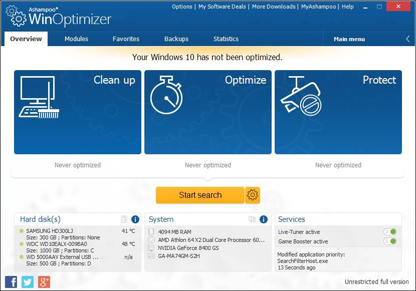 Ashampoo WinOptimizer 14 Free Download