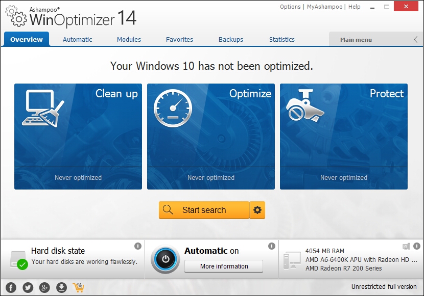Ashampoo WinOptimizer 14 Free Download