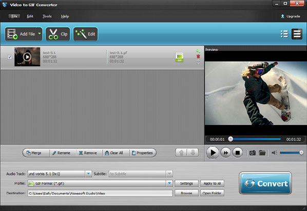 Aiseesoft Video to GIF Maker 1.0 MacOSX