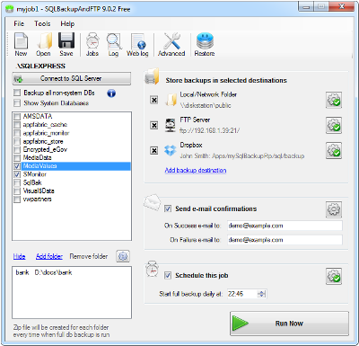 SQLBackupAndFTP 10.2.9 Free Download