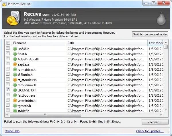 Recuva Professional 1.53.2096 Latest Update for PC