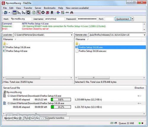 FileZilla 3.26.1 x86/x64 Free Download