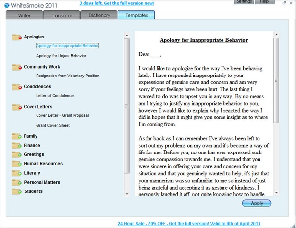 Whitesmoke 2012 Grammar Checker
