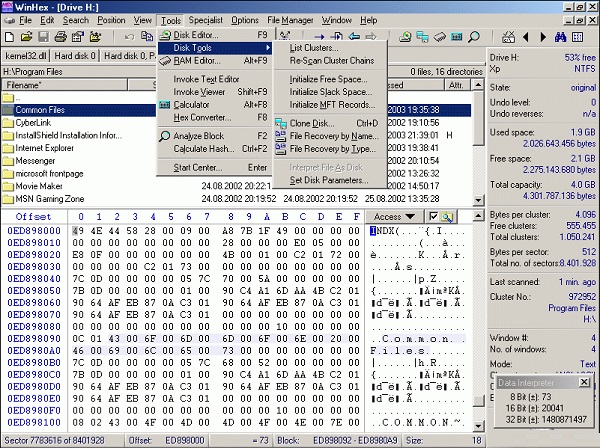 WinHex 20.8 Free Download