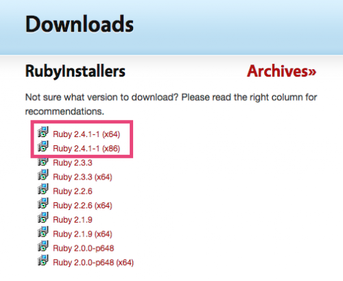 Ruby 2.4.1 x86/x64 Free Download