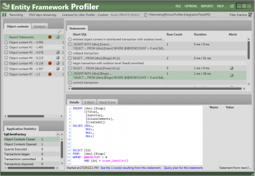 Entity Framework Profiler 4.0 Free Download