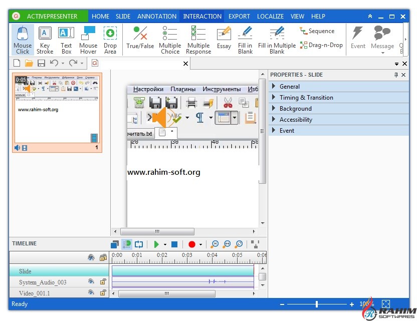 ActivePresenter Professional Edition 6.1.2 Portable Free Download