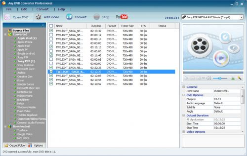 Any DVD Converter Professional 6.1.6 Free Download