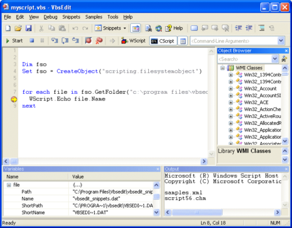 VbsEdit 7 4261 Free Download