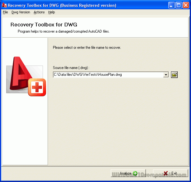 Recovery Toolbox for DWG 2.2.15.0 Free Download