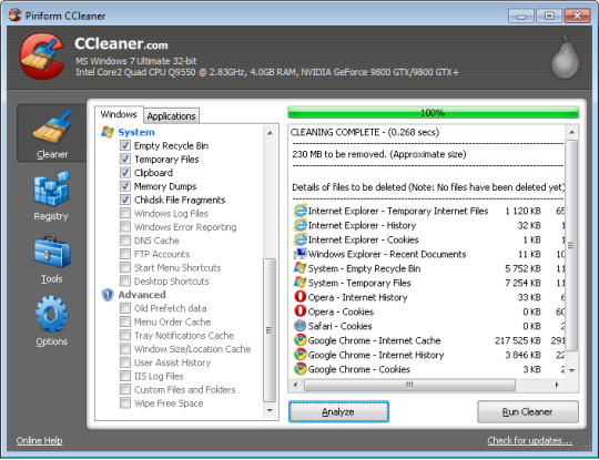 Piriform CCleaner Free Download For Windows