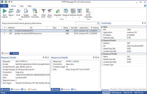 HTTP Debugger Pro 8.7 DC 05.09.2017 Free Download