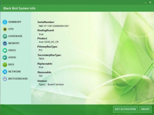 Black Bird System Info Pro Free Download