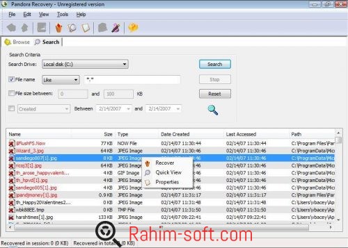 Pandora Recovery Software Free Download