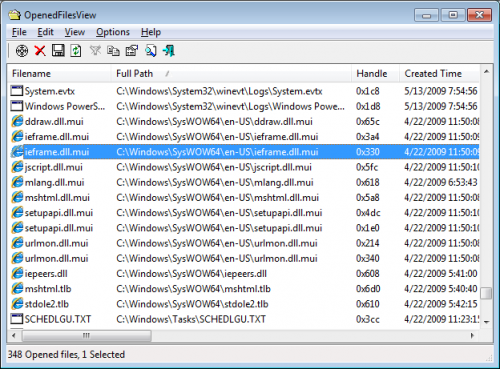 OpenedFilesView Free Download