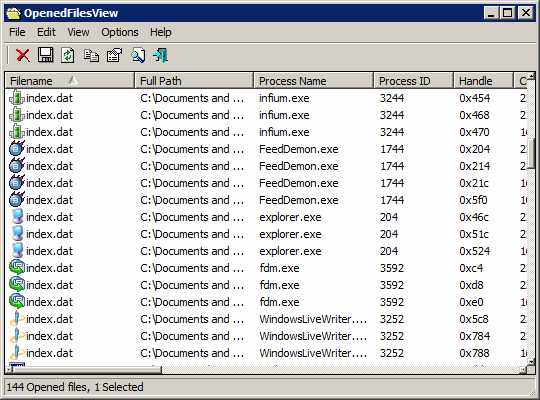 OpenedFilesView Free Download