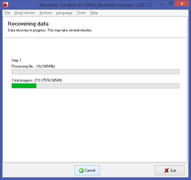 Recovery Toolbox for DWG 2.2.15.0 Free Download