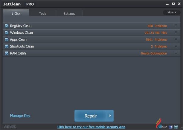 JetClean PC Cleaner Free Download