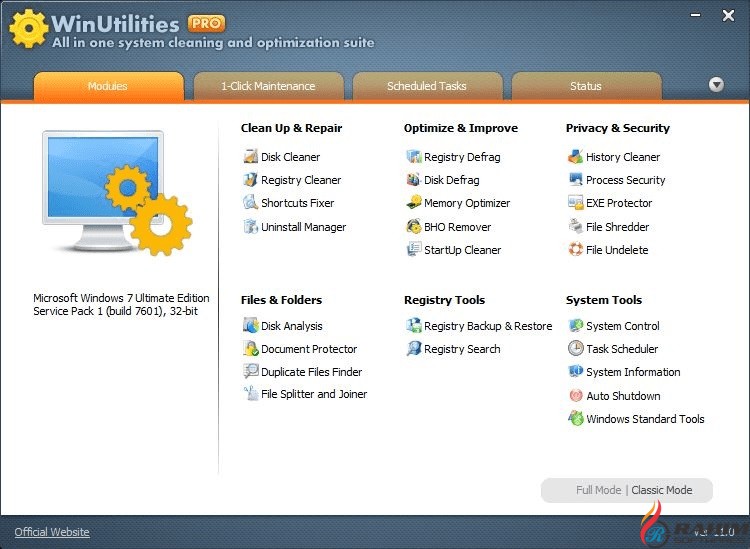 WinUtilities PC Cleaner Free Download