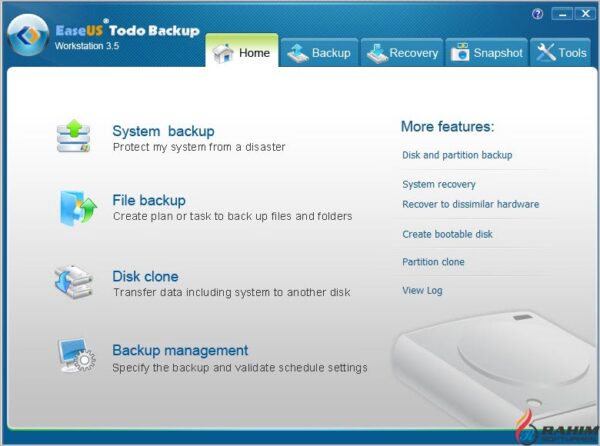 EaseUS Todo Backup Workstation 10.5 Free Download