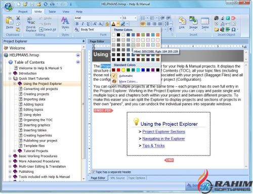 Help & Manual 7.3.2 Free Download
