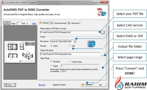 PDF to DWG Converter 2017 Free Download