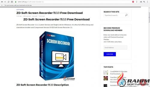 ZD Soft Screen Recorder 11.1.1 Portable Free Download
