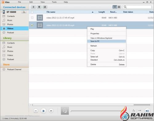 Samsung Kies 2.6.4 Free Download