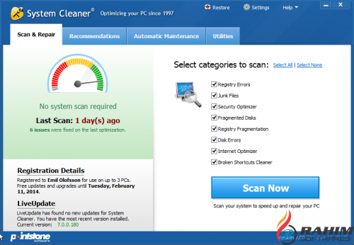Pointstone System Cleaner 7.7.40.800 Free Download