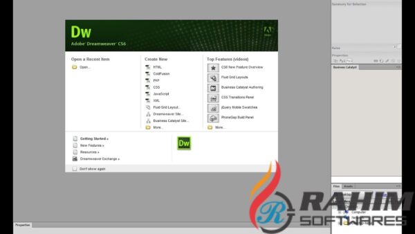 Download Adobe Dreamweaver CS6 Portable