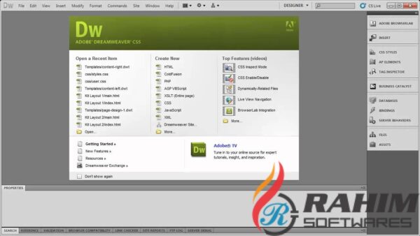 Download Adobe Dreamweaver CS6 Portable