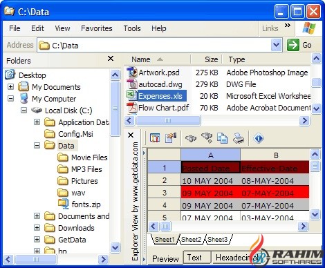 GetData Explorer View 4.4 Portable Free Download