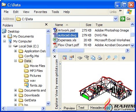 GetData Explorer View 4.4 Portable Free Download