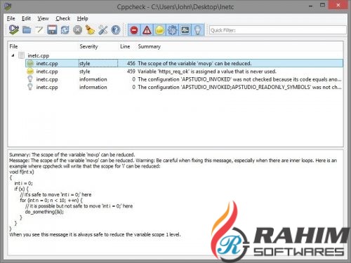 Cppcheck 1.75 Portable Free Download