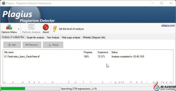 Plagius Professional 2.4 Free Download