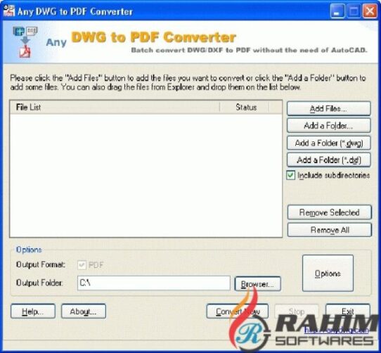 Any PDF to DWG Converter 2017 Free Download