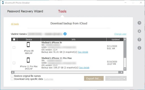 Download Elcomsoft Phone Breaker 10.12 Portable