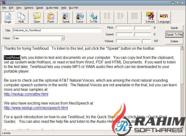 TextAloud 4 Portable Free Download