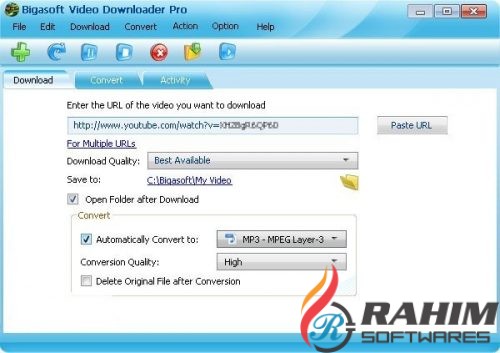 Bigasoft Video Downloader Pro 3.15 Portable Free Download