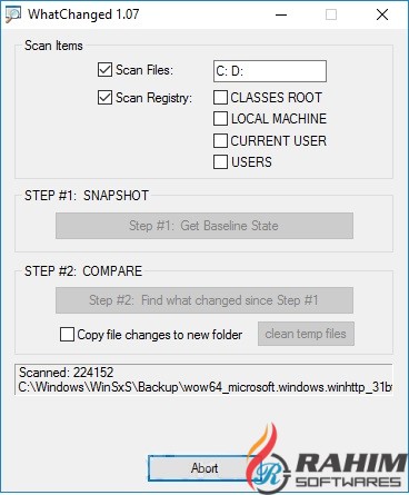 WhatChanged 1.07 Portable Free Download