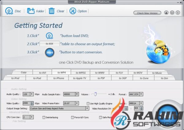 WinX DVD Ripper Platinum 8.8 Portable Free Download