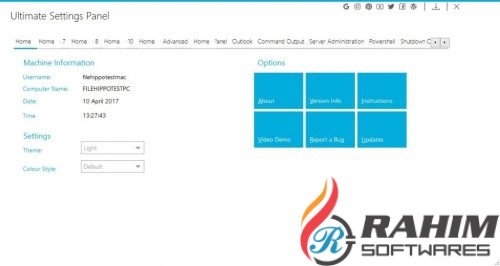 Ultimate Settings Panel 6.1 Portable Free Download